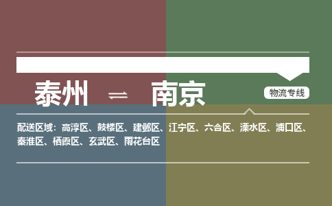 泰州到南京玄武区物流公司-泰州到南京玄武区物流专线