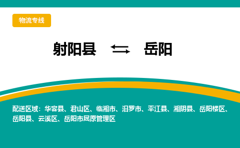 射阳县到岳阳物流公司-射阳县至岳阳专线精益求精，安全可靠