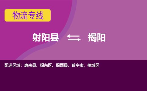 射阳县到揭阳物流公司-射阳县至揭阳专线精益求精，安全可靠