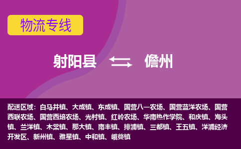 射阳县到儋州物流公司-射阳县至儋州专线精益求精，安全可靠