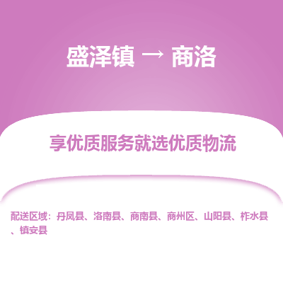 盛泽镇到商洛物流专线-商洛到盛泽镇货运-口碑见证