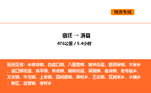 宿迁到滑县物流专线-宿迁至滑县物流公司-宿迁发滑县货运专线