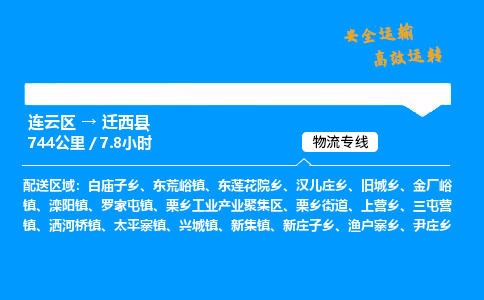 连云区到迁西县物流专线-连云区至迁西县物流公司